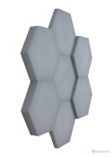 Heksagon jasnoszary grubość 2,5 cm