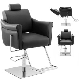 Fotel fryzjerski barberski kosmetyczny z podnóżkiem Physa HEDON - czarny