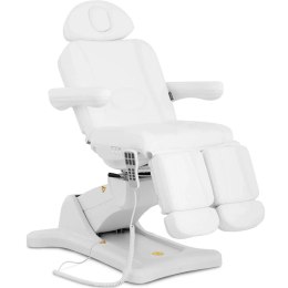 Fotel kosmetyczny podologiczny do tatuażu manicure spa elektryczny EQUITOS - biały