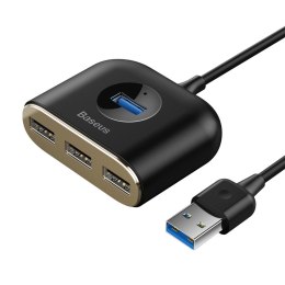Adapter przejściówka HUB 4w1 USB Adapter USB3.0 TO USB3.0*1+USB2.0*3 1m Black