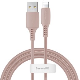 Kabel przewód USB Iphone Lightning 2.4A 1.2m różowy