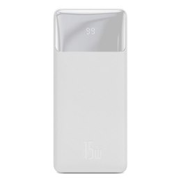 Powerbank 30000mAh 2xUSB USB-C microUSB 15W biały