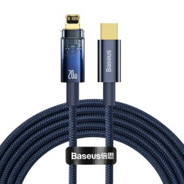 Explorer Series kabel przewód USB-C Iphone Lightning 20W 2m niebieski