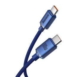 Kabel przewód do szybkiego ładowania i transferu danych USB-C USB-C 100W 2m niebieski