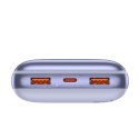 Powerbank Bipow Pro 20000mAh 22.5W z kablem USB USB-C 0.3m fioletowy