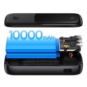 Qpow powerbank 10000mAh wbudowany kabel Iphone Lightning 20W Quick Charge czarny