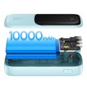 Qpow powerbank 10000mAh wbudowany kabel Iphone Lightning 20W Quick Charge niebieski