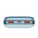 Powerbank Bipow Pro 20000mAh 22.5W z kablem USB USB-C 0.3m niebieski