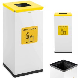 Kosz pojemnik do segregacji sortowania śmieci odpadów 60 l - metal plastik
