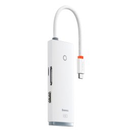 Lite Series wielofunkcyjny HUB USB-C 2 x USB 3.0 USB-C HDMI 1.4 SD-TF biały