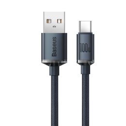 Kabel przewód do szybkiego ładowania i transferu danych USB USB-C 100W 2m czarny