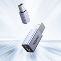 Adapter przejściówka wtyczka z USB-C do USB-B do drukarki dysku - szary