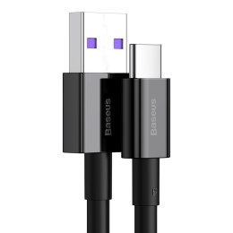 Kabel przewód Superior do Huawei USB - USB-C 11V / 6A SuperCharge 2m - czarny