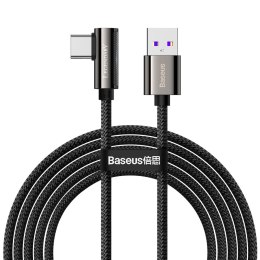 Kabel przewód dla graczy kątowy Legendary USB - USB-C 66W 2m - czarny