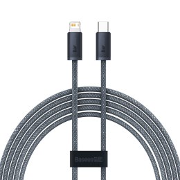 Kabel przewód do iPhone USB-C - Lightning Power Delivery 20W 2m - szary