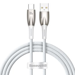 Kabel przewód do szybkiego ładowania Glimmer USB-A - USB-C 1m - biały
