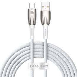 Kabel przewód do szybkiego ładowania Glimmer USB-A - USB-C 2m - biały