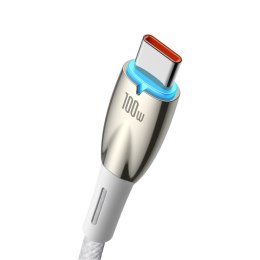 Kabel przewód do szybkiego ładowania Glimmer USB-A - USB-C 2m - biały