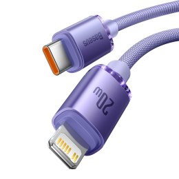 Kabel przewód do szybkiego ładowania i transferu danych USB-C Iphone Lightning 20W 2m fioletowy