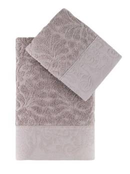 Ręcznik bawełniany frotte NOVRA/3662/beige 50x90+70x140 kpl.