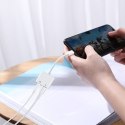Adapter przejściówka rozdzielacz słuchawkowy iPhone Lightning - 2x Lightning biały