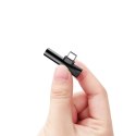 Audio Converter L41 adapter przejściówka ze złącza USB-C na port USB-C + Jack 3.5 mm czarny