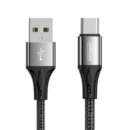 Wytrzymały kabel przewód do USB - USB-C 3A 1m czarny