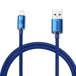 Kabel przewód USB - Lightning do szybkiego ładowania i transferu danych 1.2m niebieski