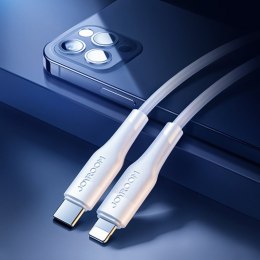 Kabel przewód do iPhone USB-C - Lightning Power Delivery 20W 2.4A 0.25m biały