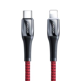 Kabel przewód do iPhone USB-C - Lightning Power Delivery 20W 2.4A 1.2m czerwony