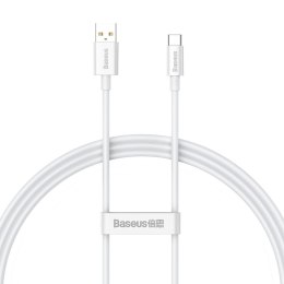 Kabel przewód do szybkiego ładowania Superior Series USB-A - USB-C 100W 480Mb/s 1m biały