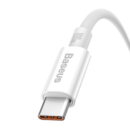 Kabel przewód do szybkiego ładowania Superior Series USB-A - USB-C 100W 480Mb/s 1m biały