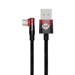 Kątowy kabel przewód z bocznym wtykiem MVP 2 Elbow PD USB - USB-C 1m czerwony