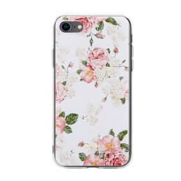 Crong Flower Case - Etui iPhone SE (2022/2020) / 8 / 7 (wzór 02)