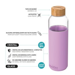 Quokka Flow - Butelka na wodę ze szkła 660 ml (Lilac)