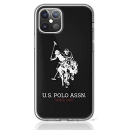 US Polo Assn Big Double Horse Logo - Etui iPhone 12 Mini (czarny)