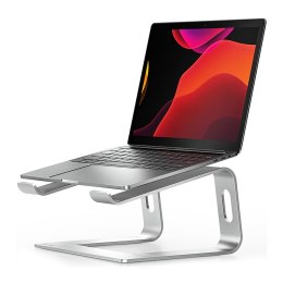 Crong AluBench - Aluminiowa podstawka do laptopa (srebrny)