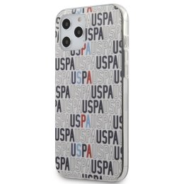 US Polo Assn Logo Mania - Etui iPhone 12 Pro Max (biały)