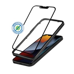 Crong Anti-Bacterial 3D Armour Glass - Szkło hartowane 9H na cały ekran iPhone 14 Plus / iPhone 13 Pro Max + ramka instalacyjna