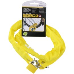 Dunlop - Antykradzieżowe zapięcie rowerowe 90 cm (Żółty)