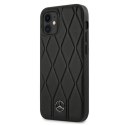 Mercedes Leather Wave Line - Etui iPhone 12 mini (black)
