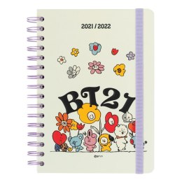 BT21 - Kalendarz / Planner szkolny 2021/2022 (biały)
