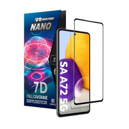 Crong 7D Nano Flexible Glass - Niepękające szkło hybrydowe 9H na cały ekran Samsung Galaxy A72