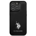 US Polo Assn Horses Logo - Etui iPhone 13 Pro (czarny)