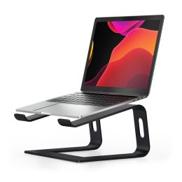 Crong AluBench - Aluminiowa podstawka do laptopa (czarny)