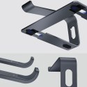 Crong AluBench - Aluminiowa podstawka do laptopa (grafitowy)