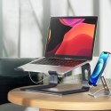 Crong AluBench - Aluminiowa podstawka do laptopa (grafitowy)