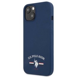 US Polo Assn Silicone Logo - Etui iPhone 13 (granatowy)