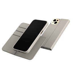 Moshi Overture MagSafe - Skórzane etui 3w1 z klapką iPhone 14 Plus (Serene Gray)