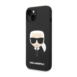 Karl Lagerfeld Silicone Ikonik Karl`s Head - Etui iPhone 14 (czarny)